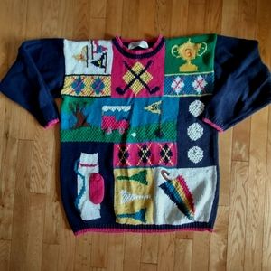 Vintage Medium Golf Sweater